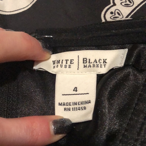 White House Black Market Paisley Halter Bustier Size 4 - Picture 5 of 5